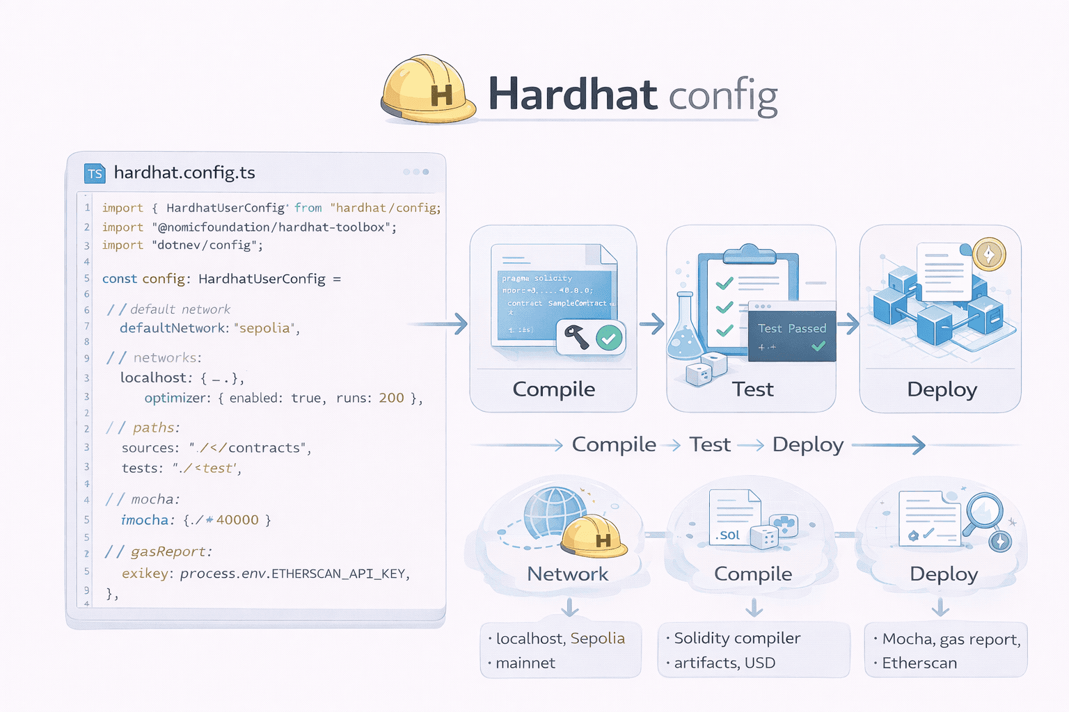Hardhat Config 완전 정리: hardhat.config.ts 핵심 설정 가이드
