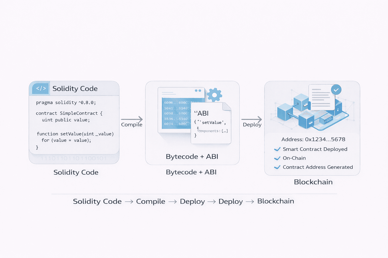 스마트 컨트랙트 배포 과정: 컴파일부터 온체인 배포까지